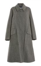Moda Operandi Victoria Beckham Mlange Woven Mackintosh Coat