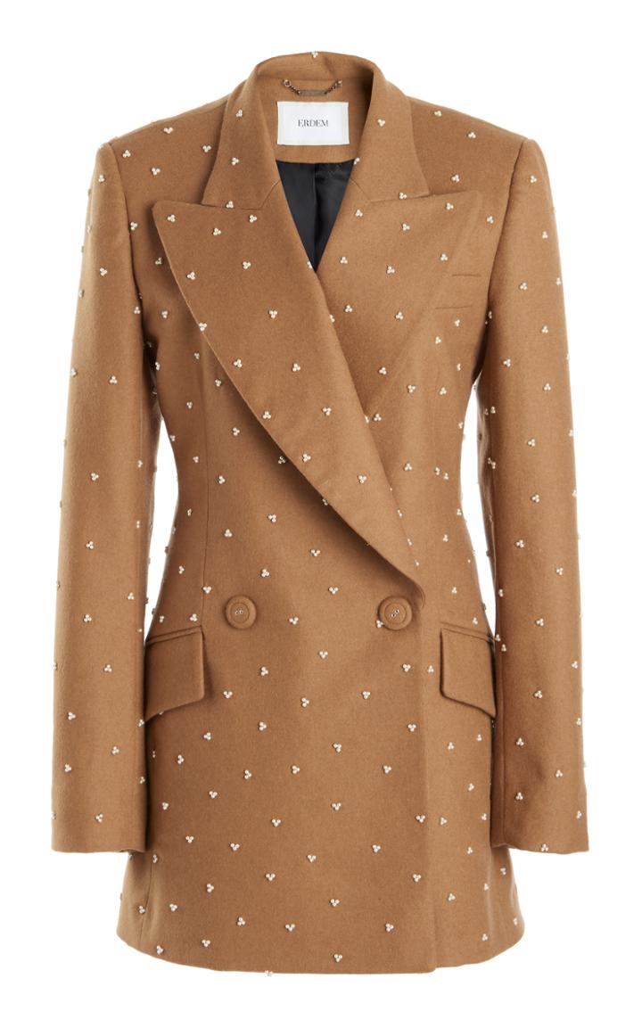 Moda Operandi Erdem Beaumont Ditsy Wool-cashmere Jacket