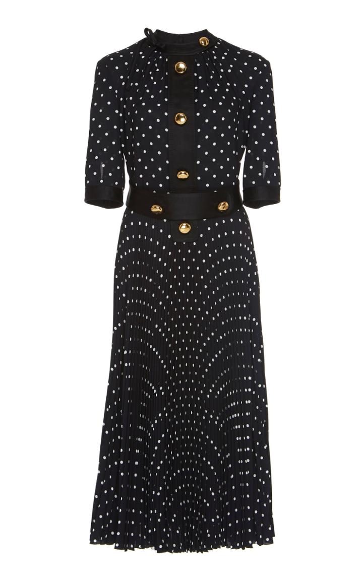 Prada Polka Dot Short-sleeve Dress