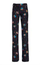Moda Operandi Paco Rabanne Floral-print Straight-leg Cotton-blend Pants