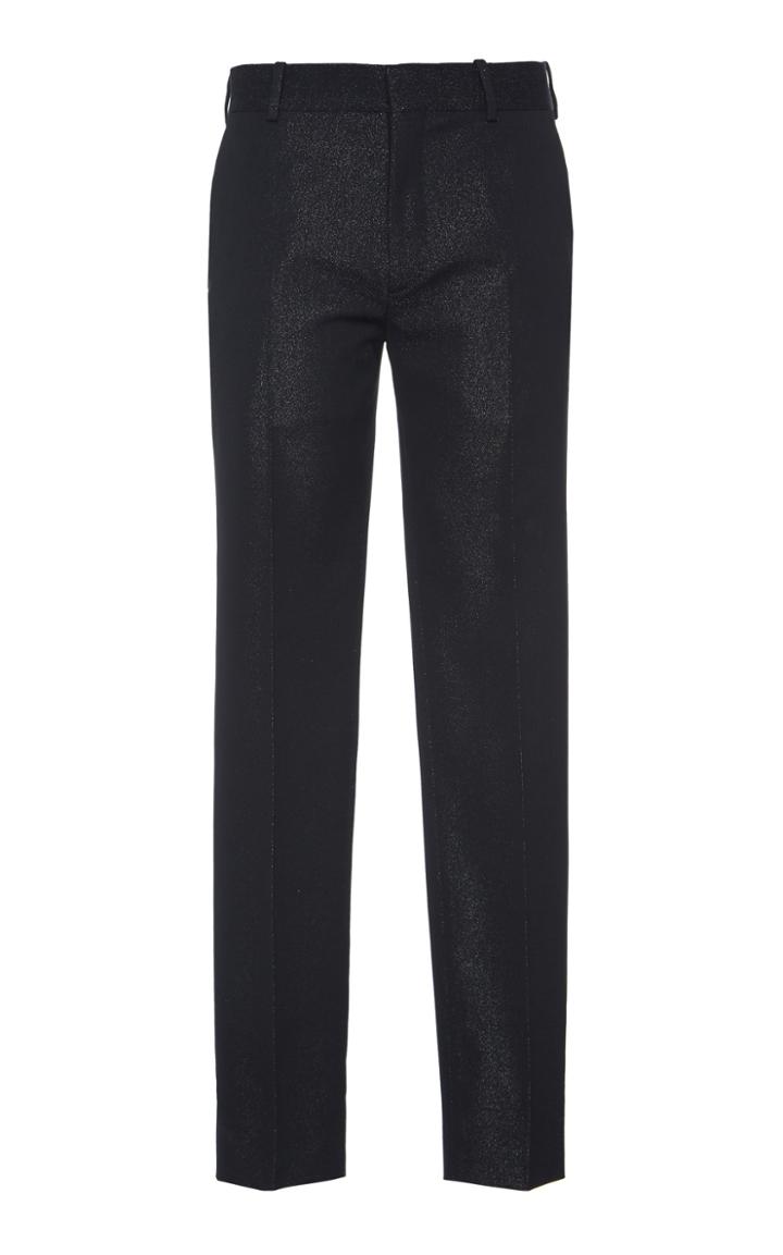 Alexander Mcqueen Metallic Lurex Slim-fit Pants