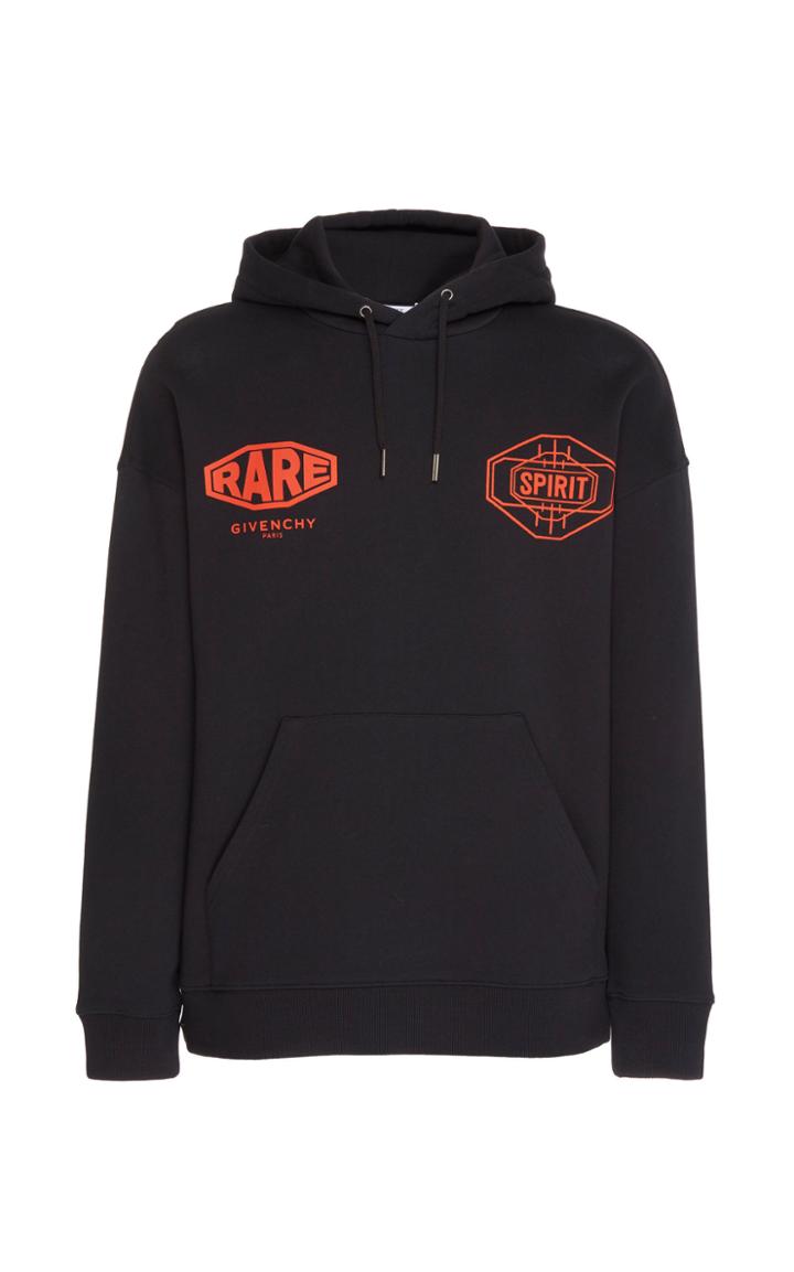 Givenchy Printed Cotton-terry Hooded Sweatshirt