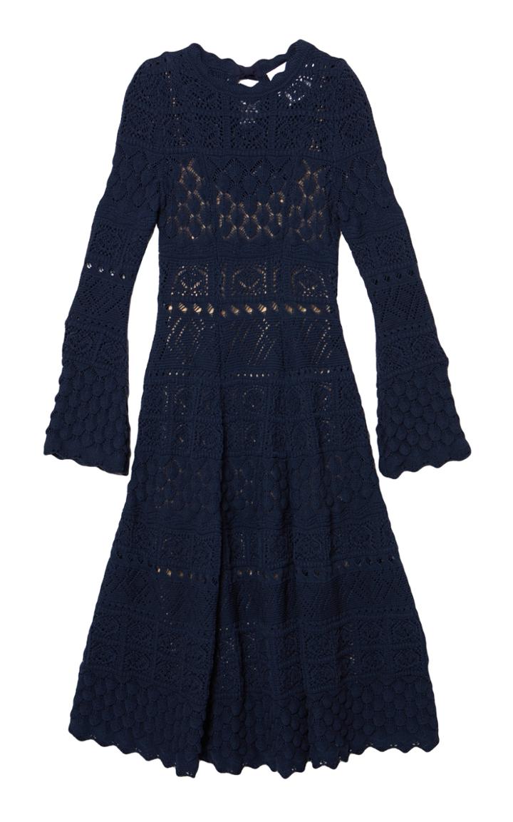 Moda Operandi Carolina Herrera Cotton Macram Midi Dress
