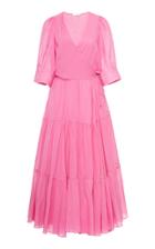 Rhode Gina Tie Cotton Maxi Dress
