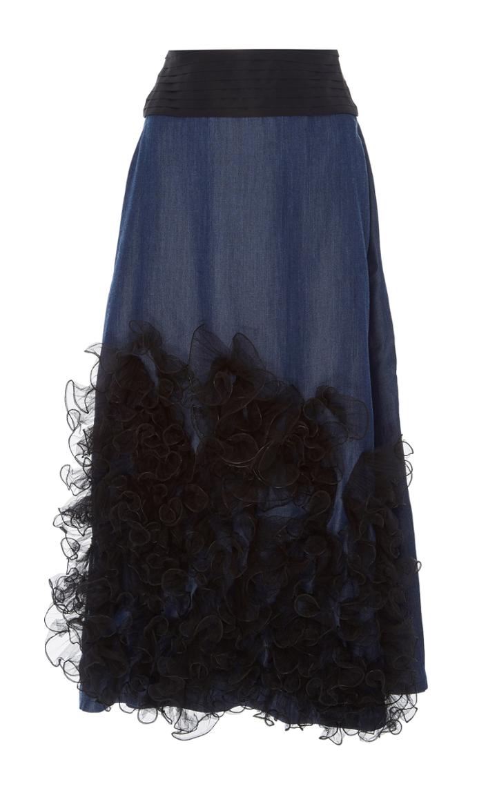Johanna Ortiz M'o Exclusive Anemona Ruffle Midi Skirt