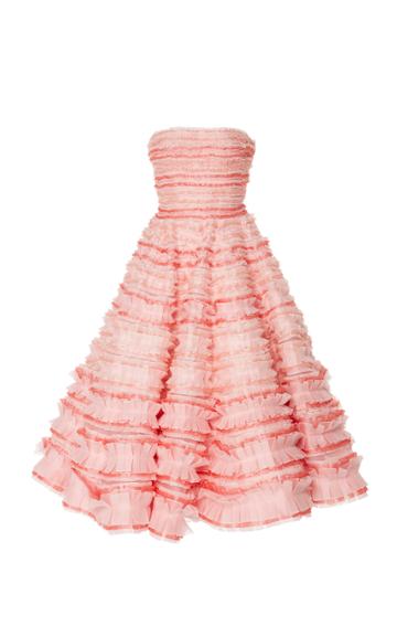 John Galliano Embroidered Rushed Dancing Dress