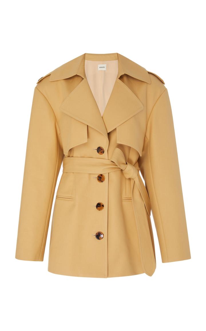 Khaite Billy Short Cotton Trench