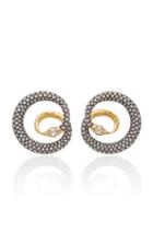 Sorellina 18k Yellow Gold Diamond Spiral Earrings