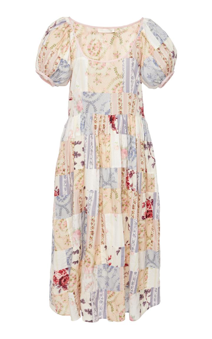 Loveshackfancy Lais Short Sleeve Printed Dress