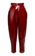 Anouki Patent-leather Imitation Cropped Pants