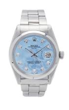 Vintage Watches Rolex Date Ice Blue Pearlized Diamond Dial