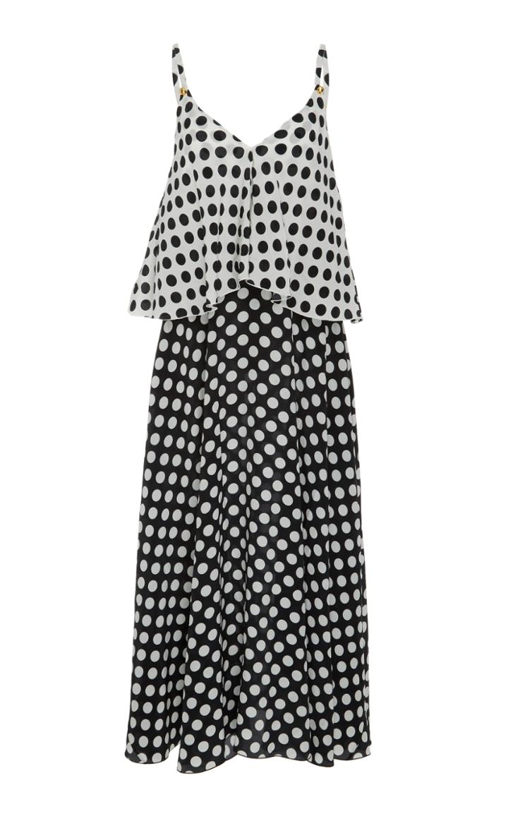 Rossella Jardini Two Tone Polka Dot Dress