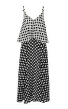Rossella Jardini Two Tone Polka Dot Dress