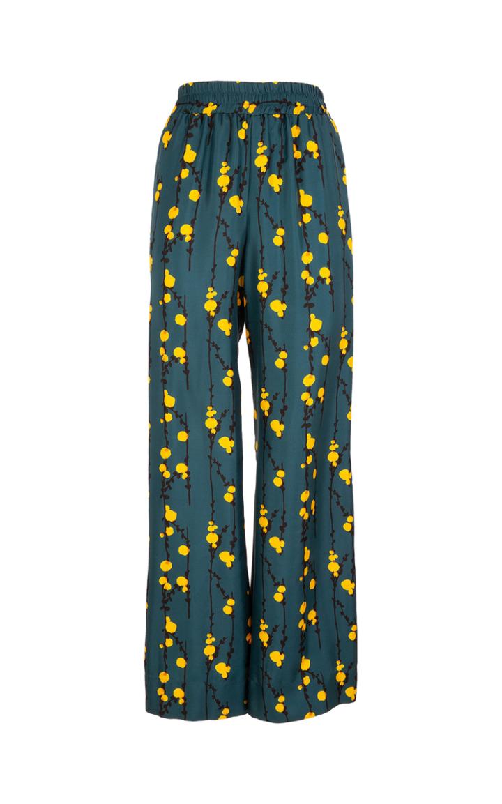 La Doublej High-rise Elasticized Silk Palazzo Pants