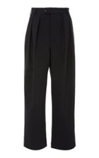 Deveaux Pleated Crepe Straight-leg Pants Size: 6