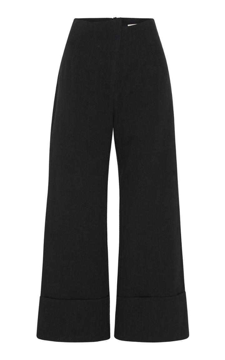 Moda Operandi St. Agni Kazashi Cotton-linen Cropped Flared-leg Pants