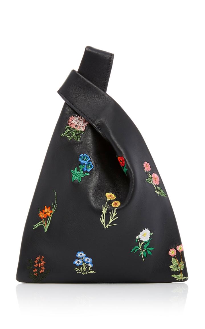 Hayward Embroidered Leather Mini Shopper