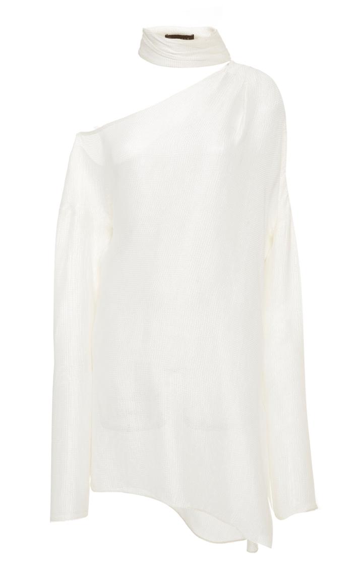 Hensely Cut-out High Neck Blouse
