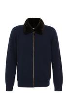 Fioroni Fur-lined Cashmere Bomber Jacket