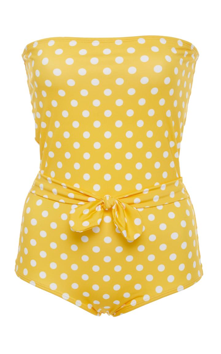 Verde Limon Porto Strapless One Piece Swimsuit