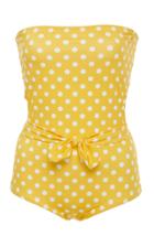Verde Limon Porto Strapless One Piece Swimsuit