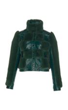 Courrges Short Classic Faux Fur Jacket