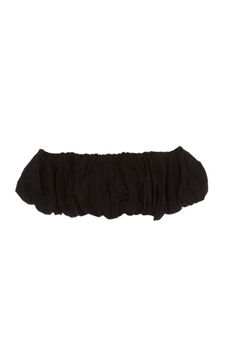 Georgia Alice Lula Cropped Cotton-stretch Top