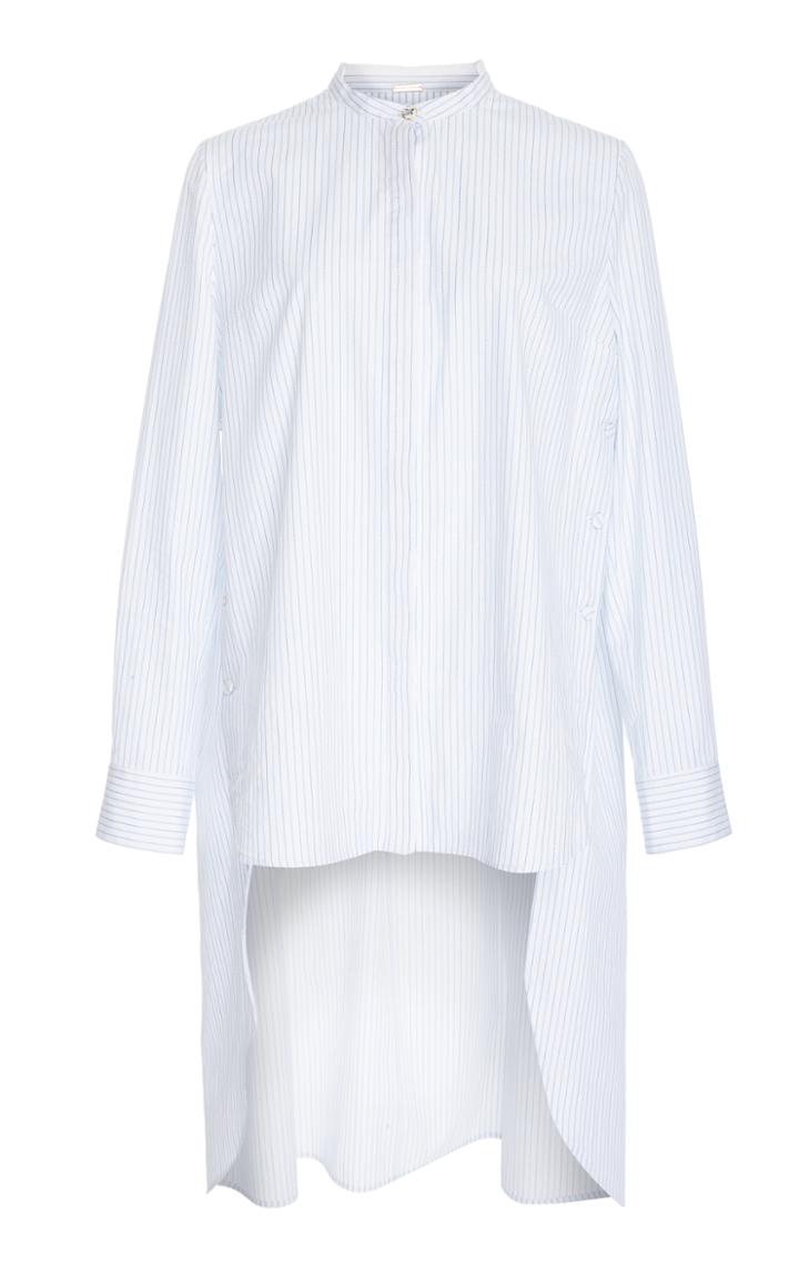 Adam Lippes Striped Cotton High Low Tunic