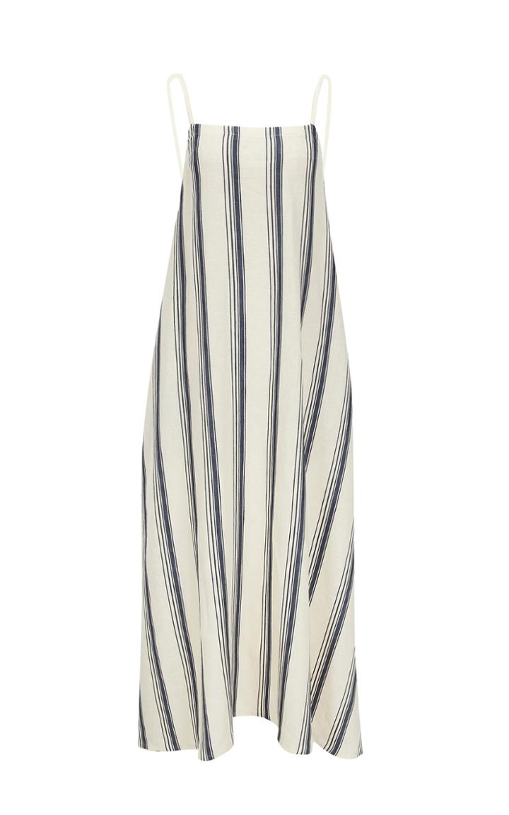 Moda Operandi Missing You Already Striped Linen Maxi Dress