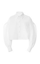 Moda Operandi Valentino Cropped Cotton Shirt Size: 36