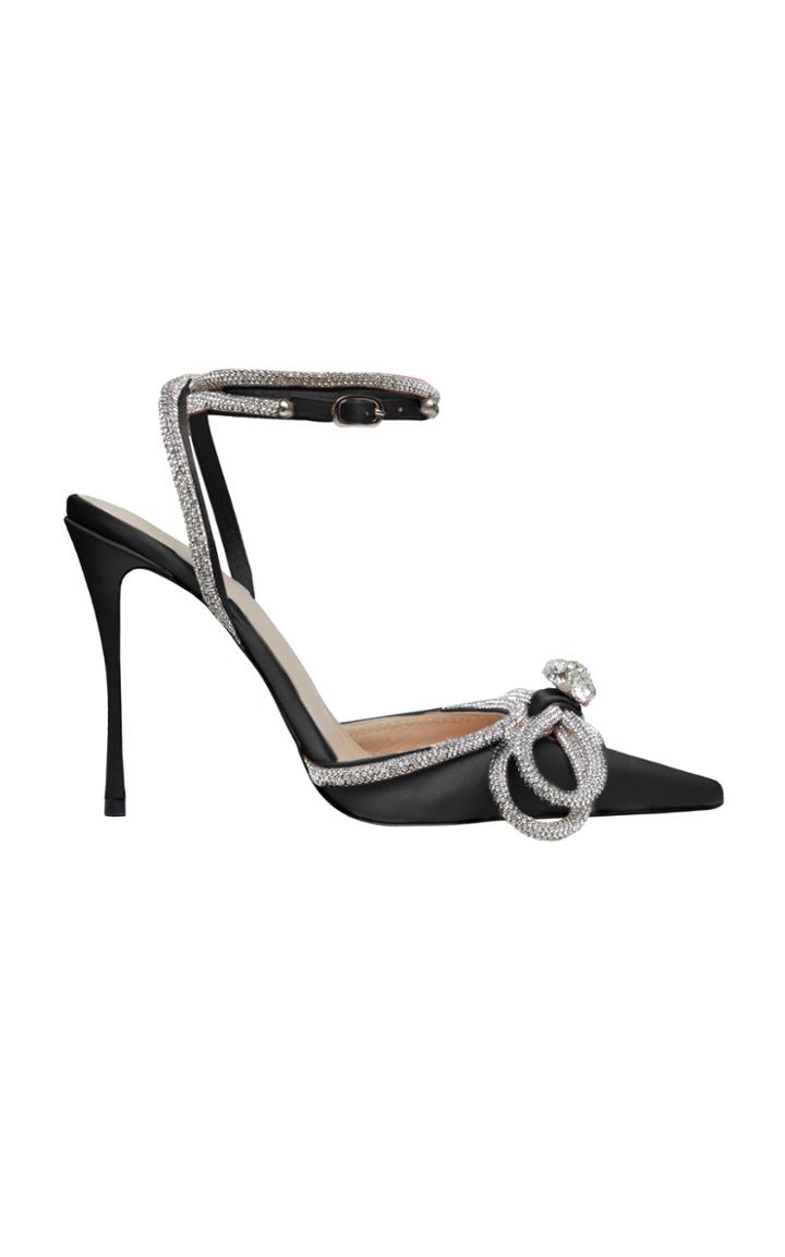 Moda Operandi Mach & Mach Crystal Satin Pumps