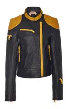 N 21 N&deg;21 Cherly Contrast Leather Jacket