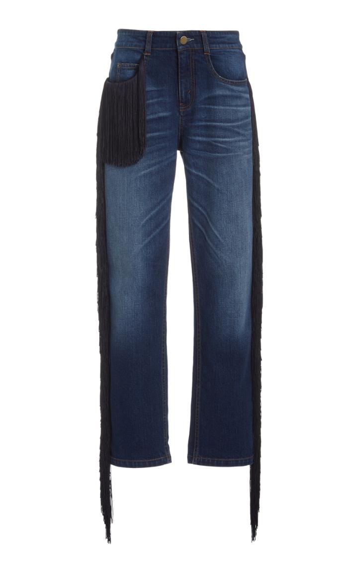 Moda Operandi Hellessy Beau Fringed Straight Leg Jeans