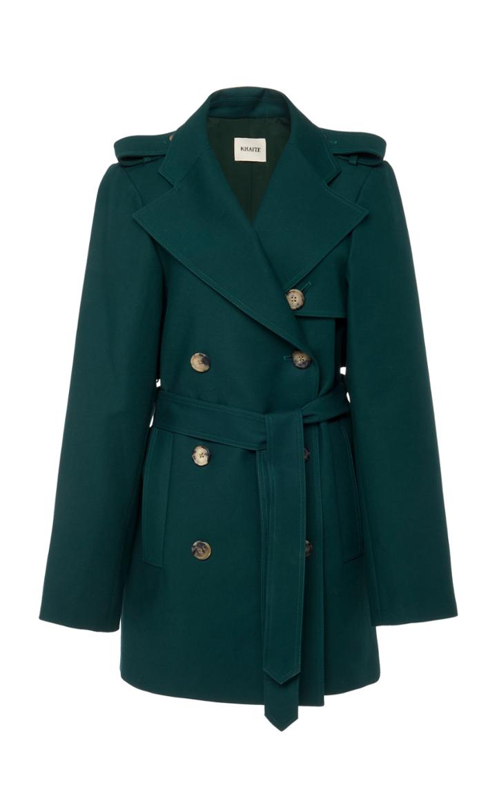 Khaite Freja Cotton Trench Coat