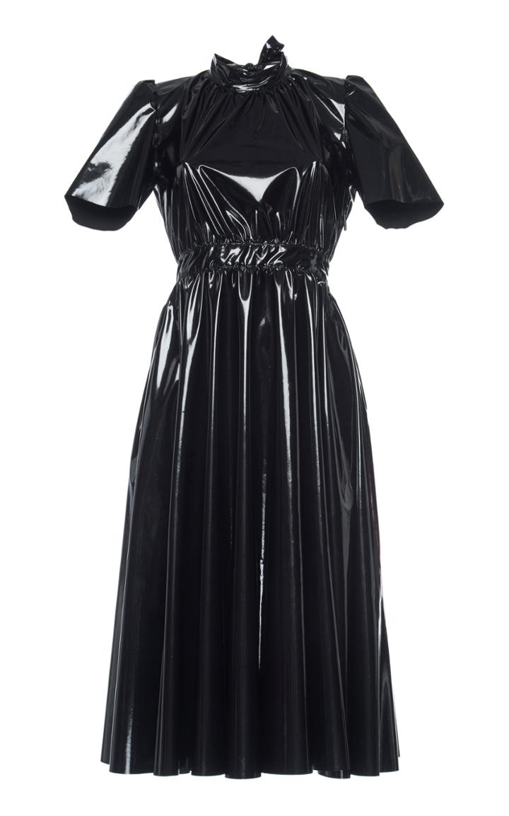 Msgm Patent Midi Dress