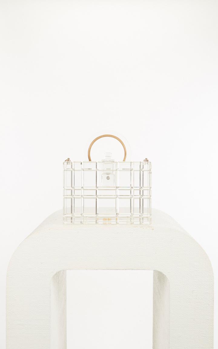 Moda Operandi Cult Gaia Fai Boxy Acrylic Top Handle Bag