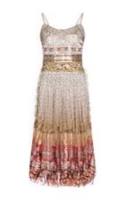 Etro Ombr Flora Striated Silk Sundress