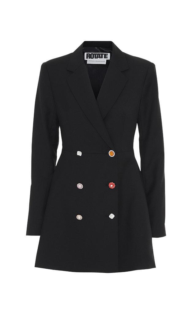 Rotate Double-breasted Mini Blazer Dress
