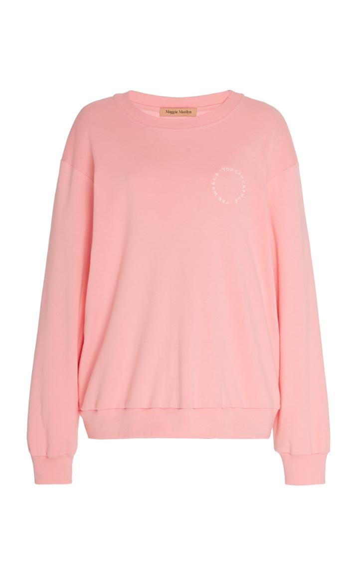 Moda Operandi Maggie Marilyn You Can Change The World Jersey Sweatshirt Size: Xs
