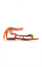 Alameda Turquesa Belle Lace Up Sandals