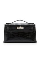 Heritage Auctions Special Collections Herms Black Shiny Alligator Kelly Pochette