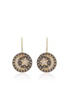 Sydney Evan Small Moon & Star Medallion Earrings