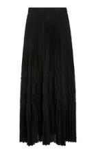 Givenchy Pleated Crepe De Chine Maxi Skirt