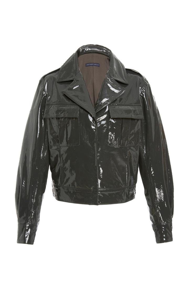 Zeynep Aray Patent Leather Jacket