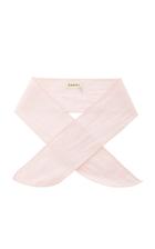 Donni Gigi Striped Linen And Cotton Scarf