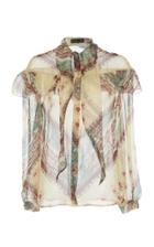 Etro Flor Tie Neck Blouse