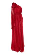 Maria Lucia Hohan Altheda Metallic Mousseline One Shoulder Dress