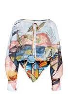 Agua De Coco Printed One Piece Swimsuit