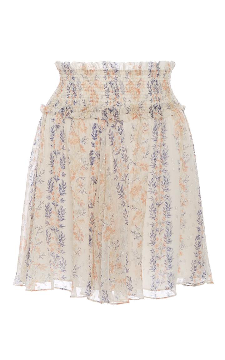 Needle & Thread Floral Stripe Mini Skirt