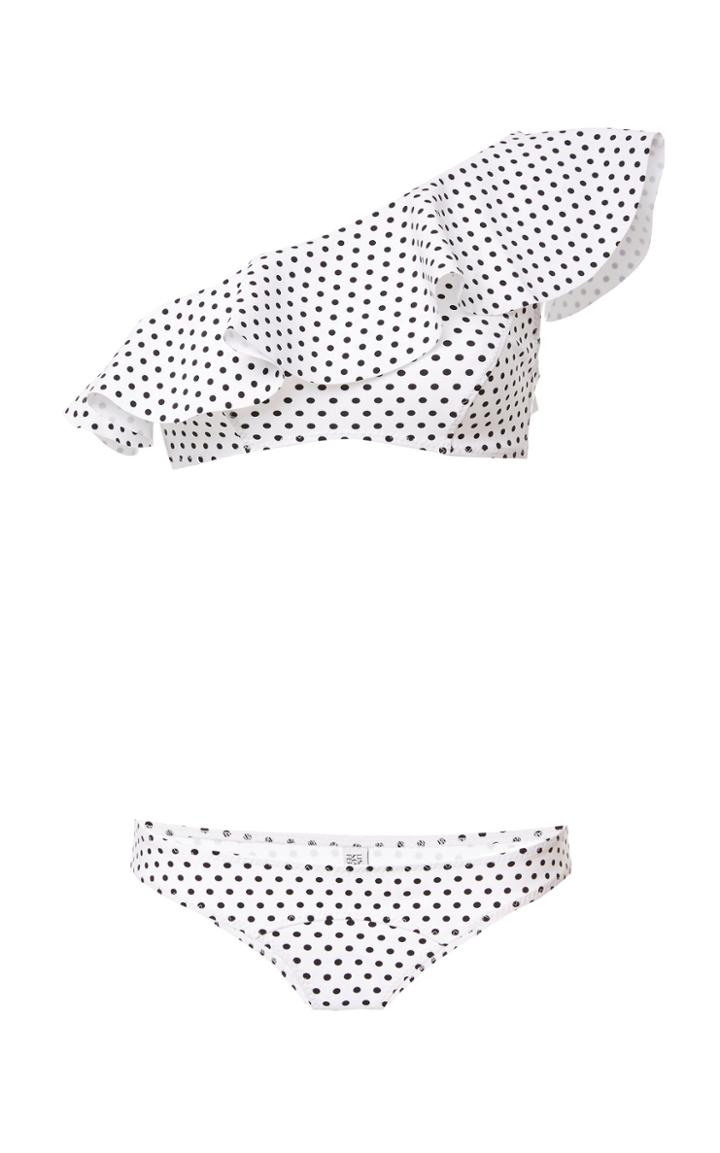Lisa Marie Fernandez Arden Flounce One-shoulder Bikini